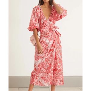 Mara Hoffman Adonia Fila Dress in Red Multi